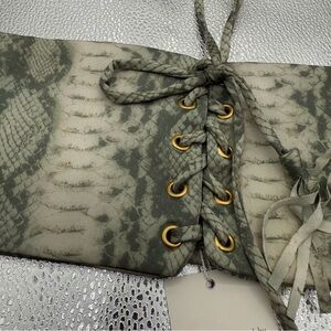Buddy Love Snake Print Corset Belt